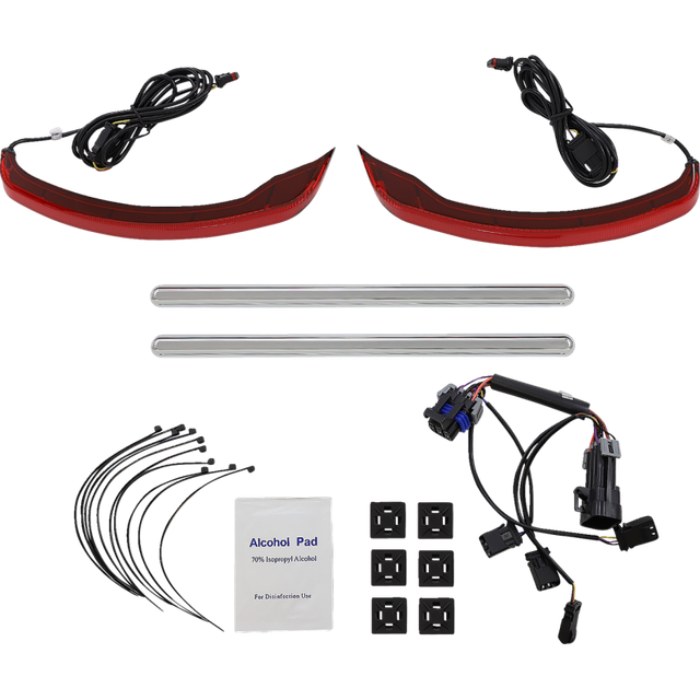 CUSTOM DYNAMICS LIGHT LOW PROFILE SADDLBAG RED INDIAN CD-IND-SPR-V2-R