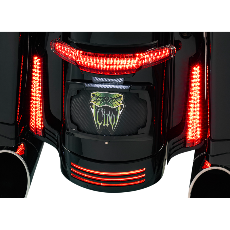 CIRO LLC FILLER PANEL LED  LIGHTS - BLACK/RED 40046