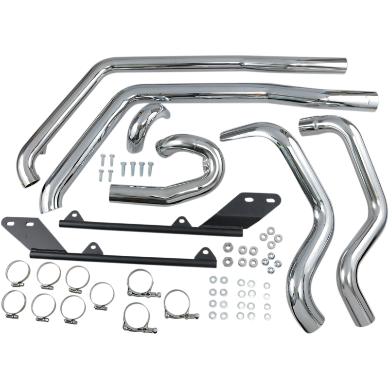 BASSANI XHAUST 07-17 FLST/FXST POWER CURVE HEADERS CHR SFT-212