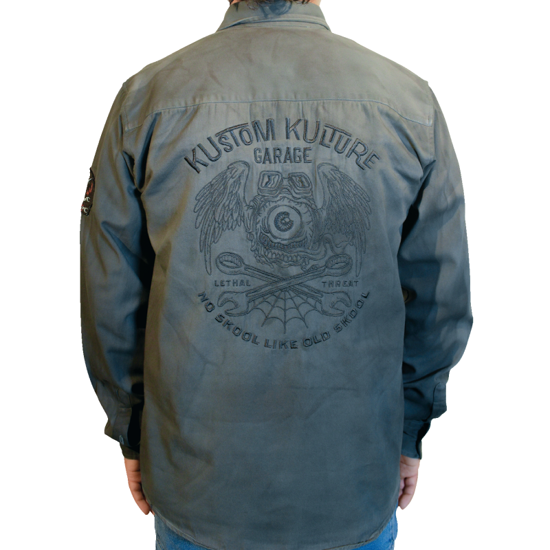 LETHAL THREAT SHRT KUSTOM KULT LS GY XL MG60133XL