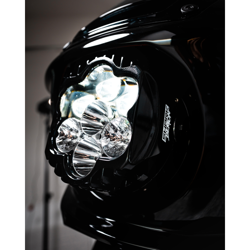 CUSTOM DYNAMICS HEADLIGHT LED SHARK DEMON 2 SD2-LRST-W