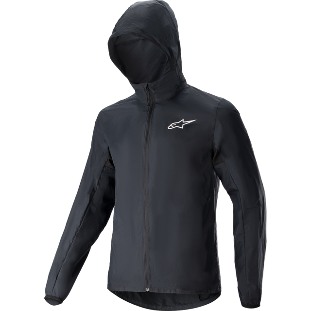 ALPINESTARS STEPPE PACKABLE WINDSHELL JACKET - XL - BLACK 1221223-10-XL