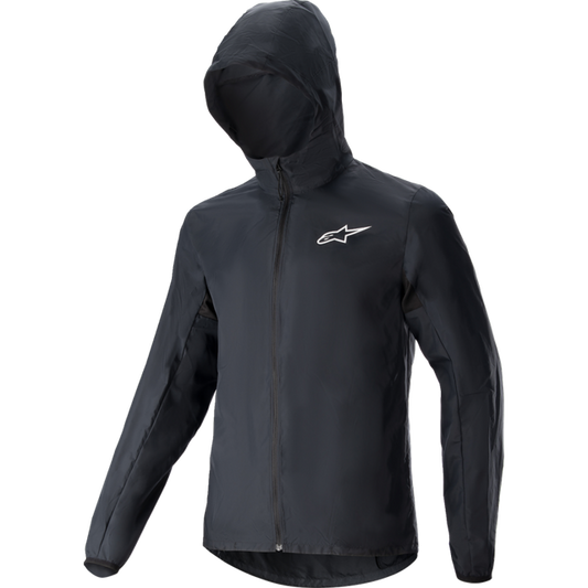 ALPINESTARS STEPPE PACKABLE WINDSHELL JACKET - XL - BLACK 1221223-10-XL