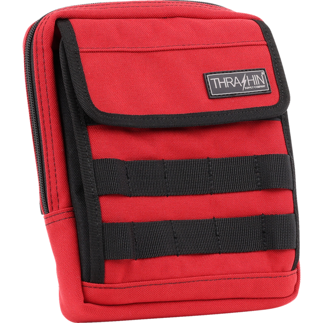 THRASHIN SUPPLY CO. BAG HANDLEBAR TSC SLIM RED THB-0034