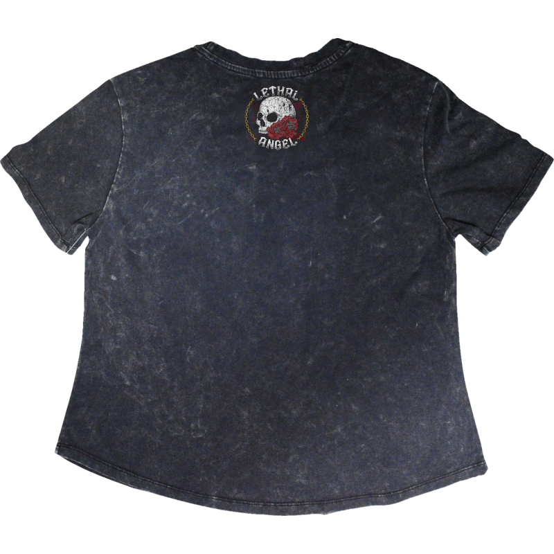 LETHAL THREAT TEE UNLEASHED SKULL GY MD LA70208M