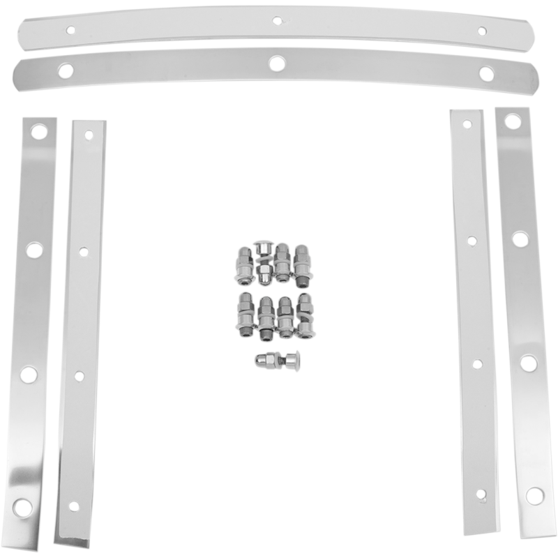 MEMPHIS SHADES METRIC SLIMS WINDSHIELD STRAPS POLISHED STEEL MEM0914