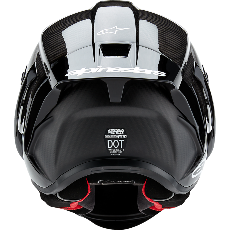 ALPINESTARS (ROAD) S-R10 SOLID HELMET BLK CARB M&G XXL 8200124-1902-2X