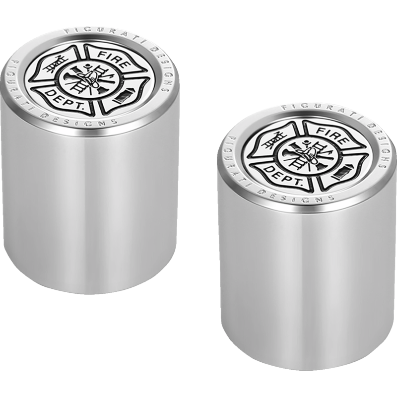 FIGURATI DESIGNS ND MAG DOCKING COVERS SILVER WITH MALTESE CROSS-27.2X32MM FD74-DC-27.2/32-SS