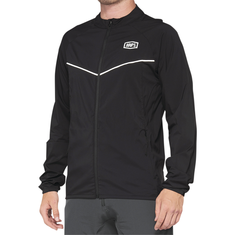 100% CORRIDOR STRETCH WINDBREAKER BLACK SM 40042-00000