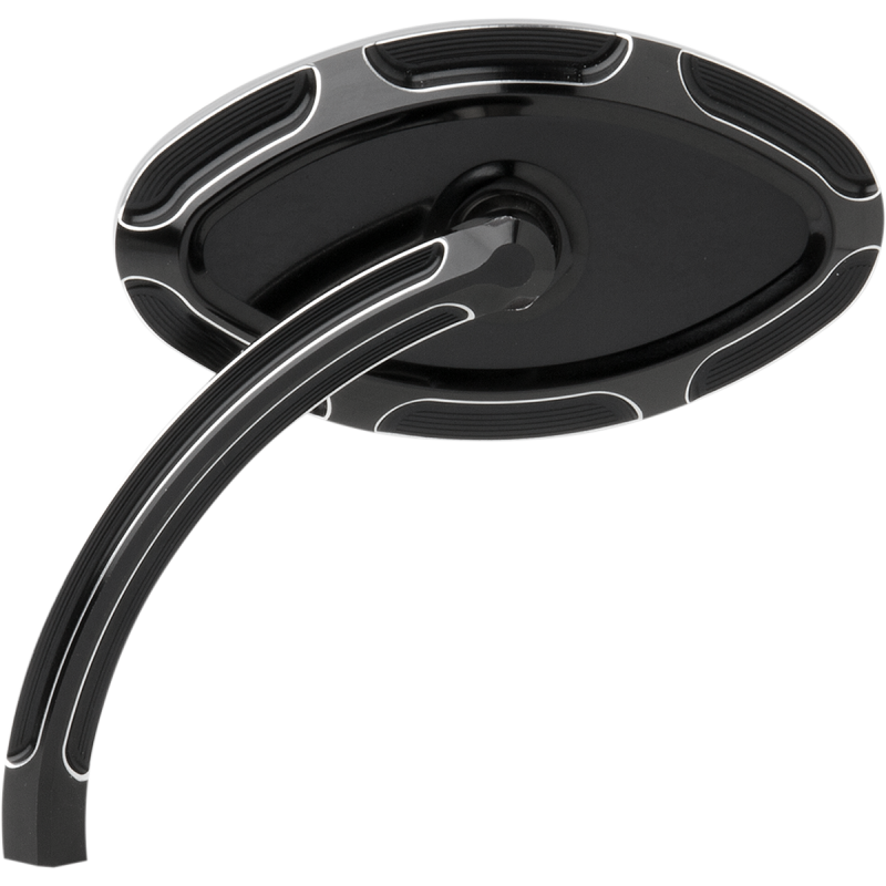 ARLEN NESS MIRROR BEVELED CATS EYE LEFT BLACK 13-130