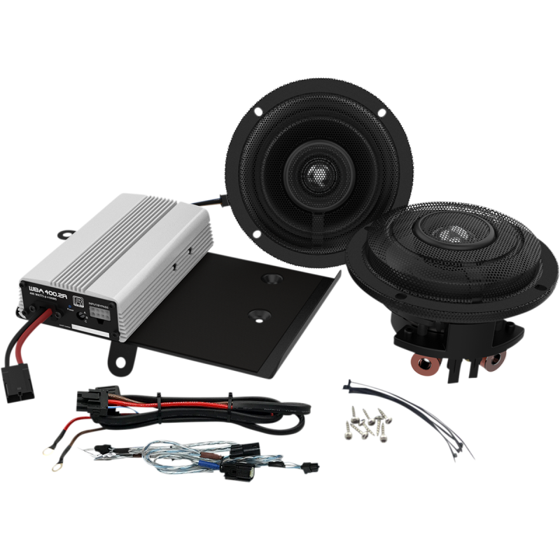 WILD BOAR AUDIO WBA 2 SPEAKER/400 WATT AMP KIT FOR 14-23 FLHX WBASG KIT.2R