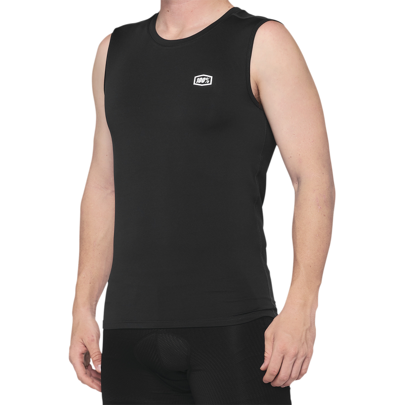 100% BASECAMP SLEEVELESS BASE LAYER BLACK XLG 40046-00003