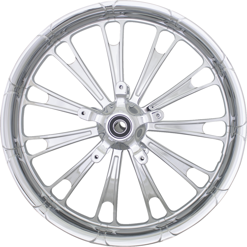COASTAL MOTO FORGED FUEL FRONT CHROME 21X3.5 ABS W/WO TPMS 08-23 FLHT FUL-213-CH-ABST