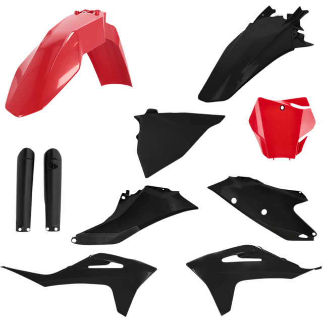 ACERBIS PLASTIC KIT-GASGAS MC125/250F/450F, EX300/250F-450F RED/BLK 2872791018
