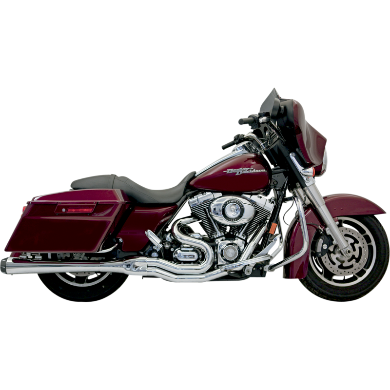 BASSANI XHAUST 95-16 FLH/FLT B4M 2:1 FS CHROME >120HP FLH-747