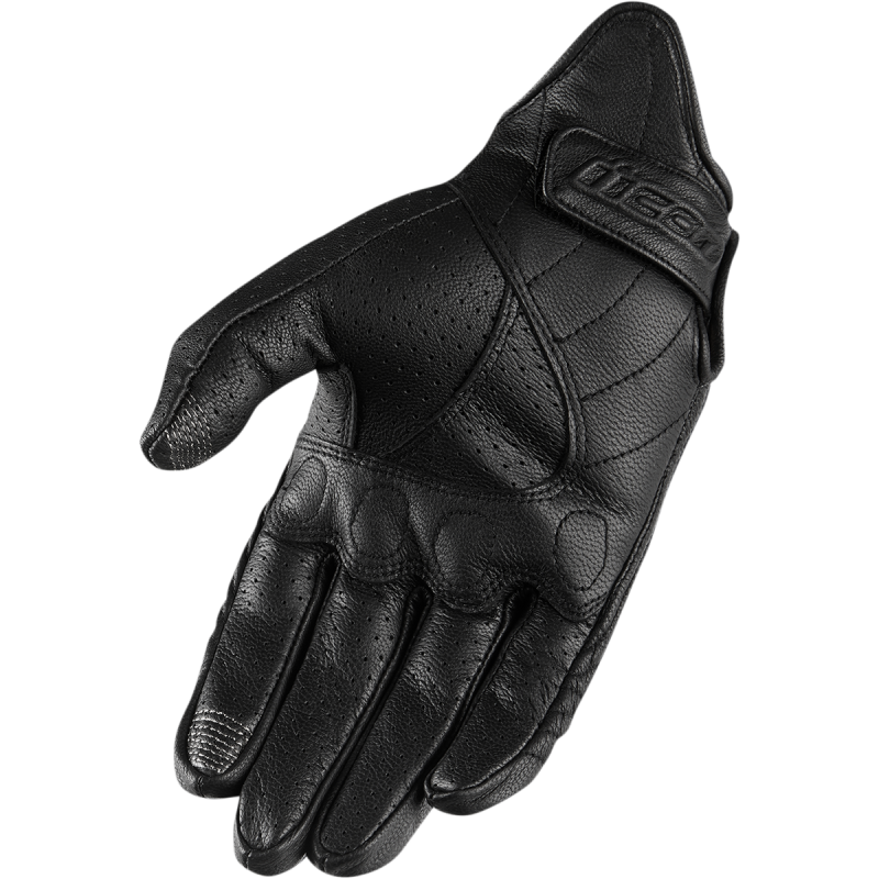 ICON PURSUIT WM PERF GLOVE BK MD 3302-0801