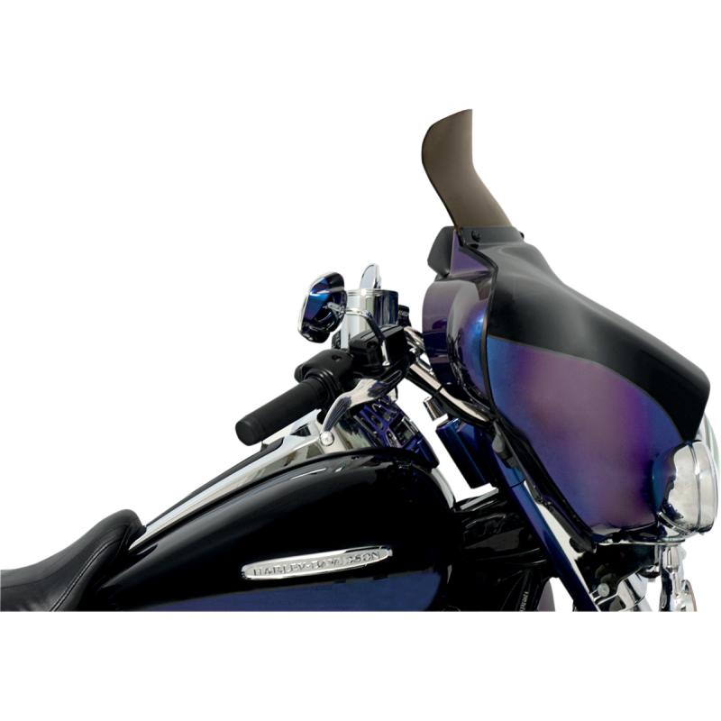 MEMPHIS SHADES HD 6.5" FLH SPOILER WINDSHIELD SMOKE MEP8581