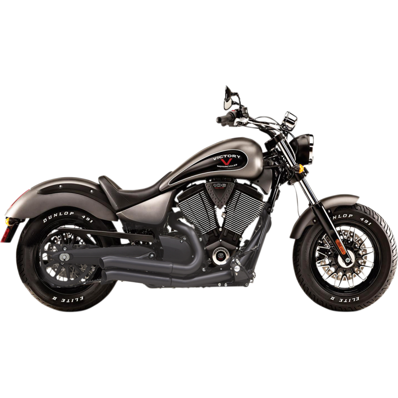 BASSANI XHAUST 06-16 VEGAS/KINGPIN PRO-ST TO 2:2 FS BK 6V23DB