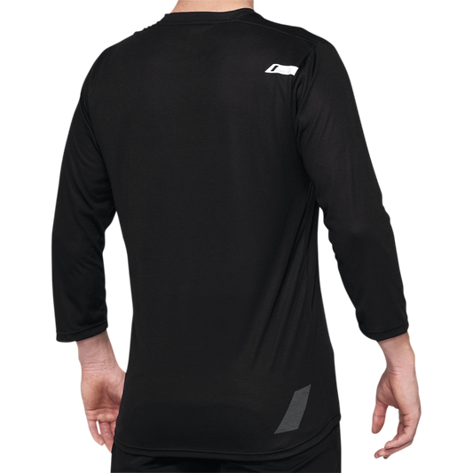 100% AIRMATIC 3/4 SLEEVE JERSEY BLACK - S 40018-00000