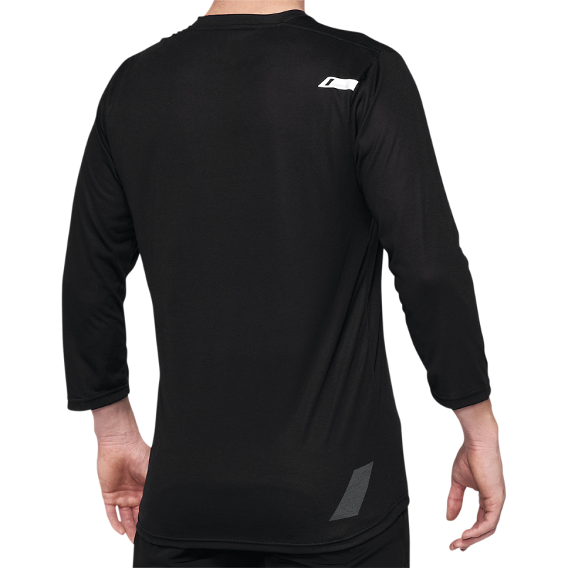 100% AIRMATIC 3/4 SLEEVE JERSEY BLACK - L 40018-00002