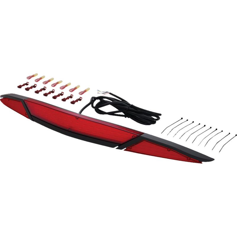 SHOW CHROME LED TRUNK LIGHT - RED LENS - BLACK - GL1800 52-970RBK