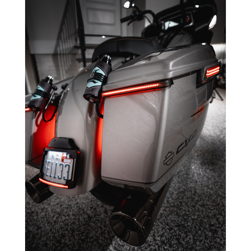 CUSTOM DYNAMICS LIGHTS LED SADDLEBAG LATCH SMOKED LENS CD-LATCH-23-S