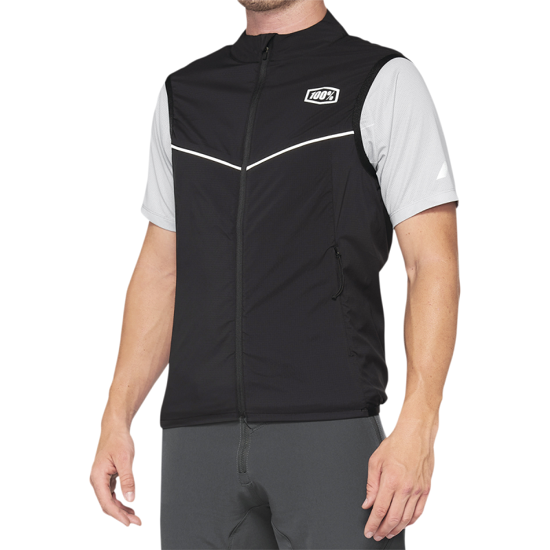 100% CORRIDOR STRETCH VEST BLACK LG 40043-00002