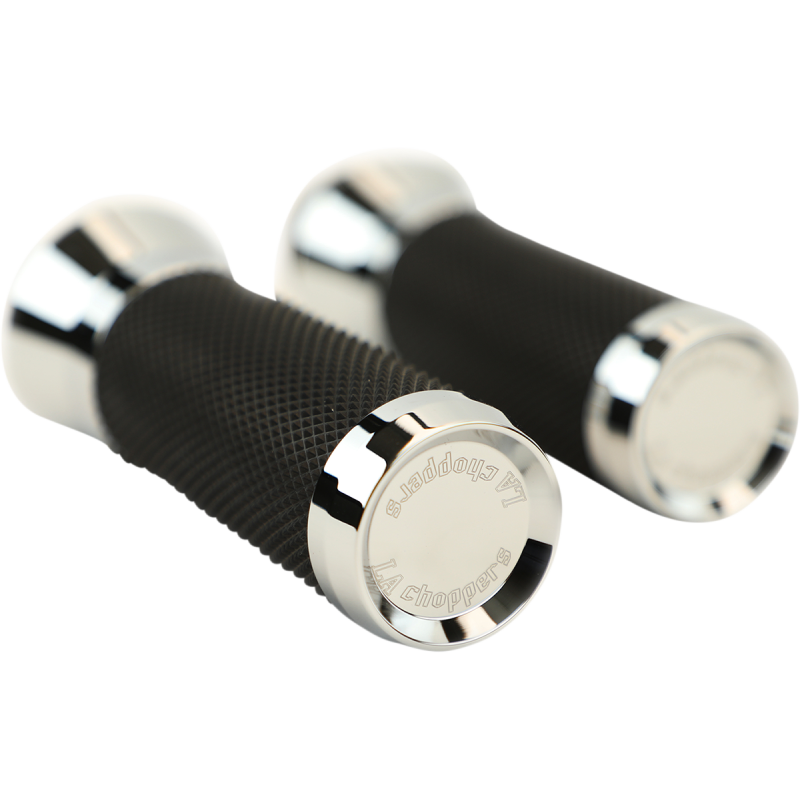 LA CHOPPERS GRIPS TBW CHROME LA-7492-00