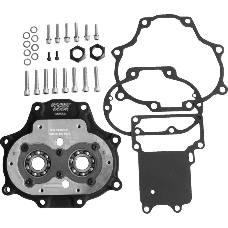 BAKER DRIVETRAIN STREET DOOR ASSEMBLY, BLACK, 2006-UP DYNA, 2007-UP BIG TWIN 48403-6