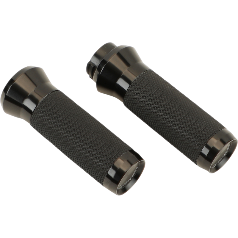 LA CHOPPERS GRIPS TBW BLACK ANODIZE LA-7492-00B