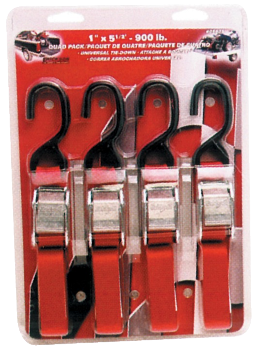 ERICKSON (4) 1 X5.5' 900 LB CAM BUCKLE TIE DOWN R 05605
