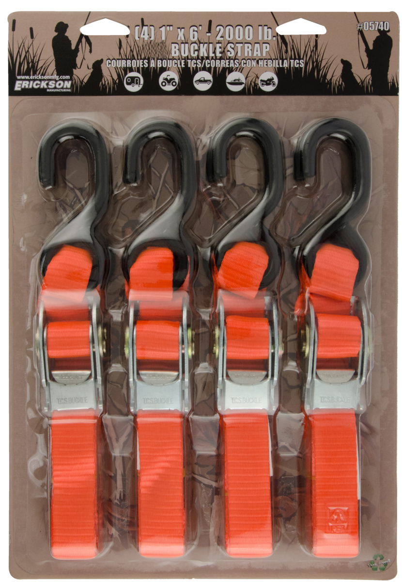 ERICKSON (4)1 X6' 2000 LB SPORTSMAN TIE-D HUNTER 05740