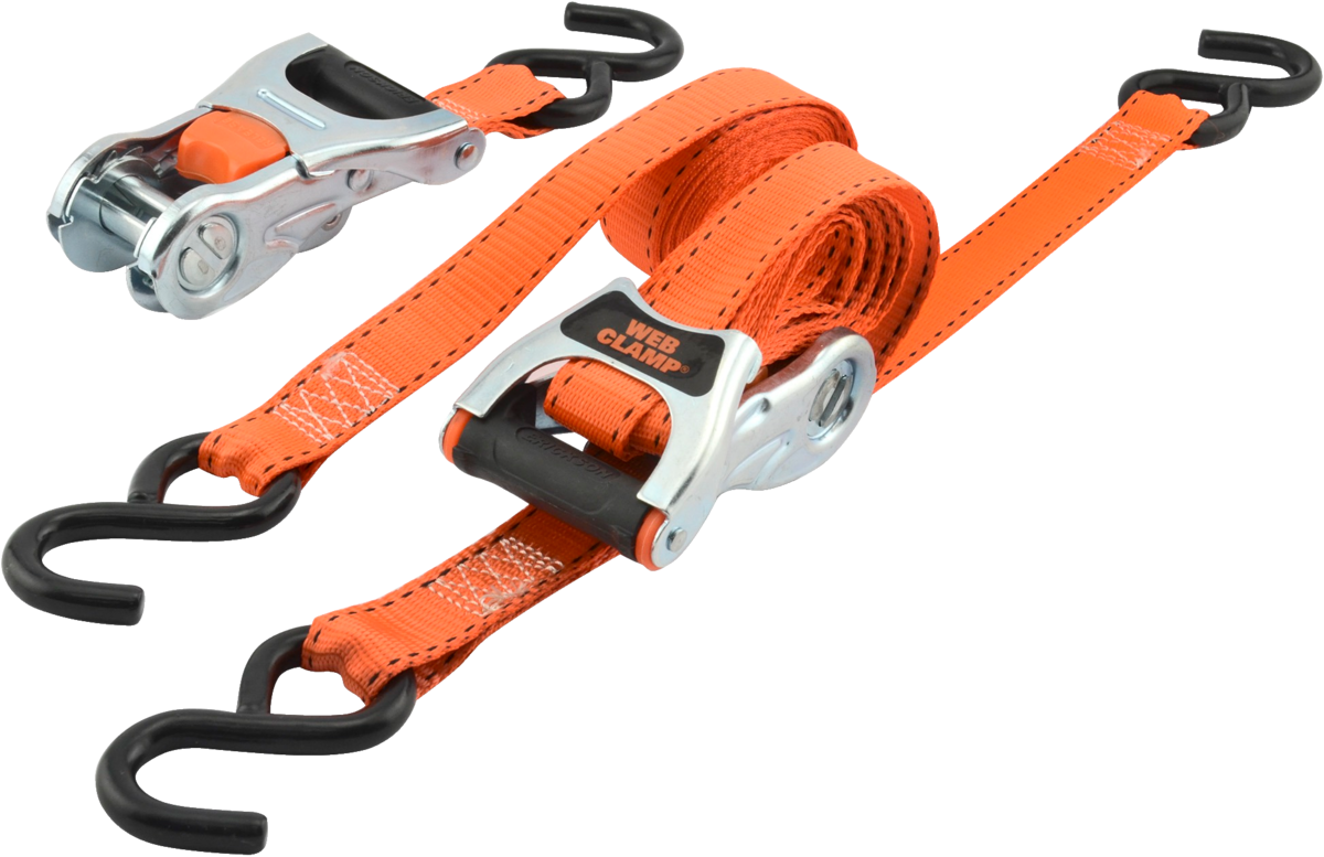 ERICKSON (2)1 X8' 1500 LB RATCHET STRP W/ WEB CLA 31351
