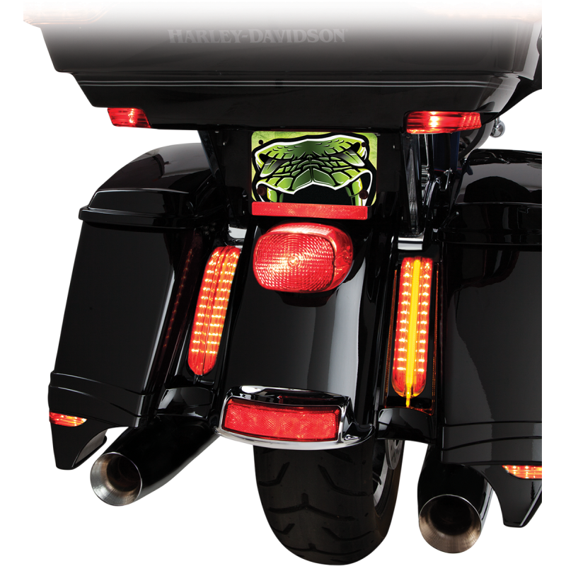 CIRO LLC 14-19 FLHT S/BAG ACCENT LIGHT  BLK 40003