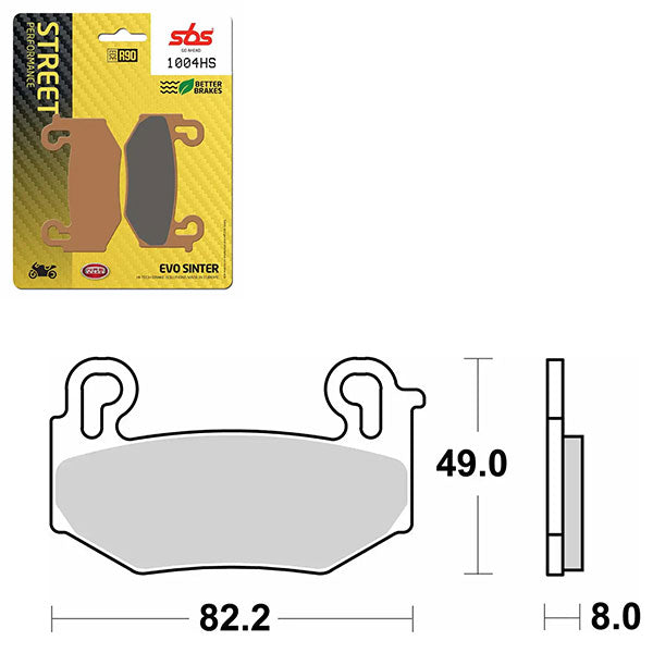 SBS PERFORMANCE HS SINTER BRAKE PAD  6251004100
