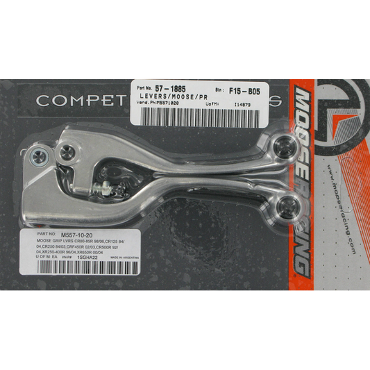 MOOSE RACING COMP LEVER SET HONDA BLACK M557-10-20