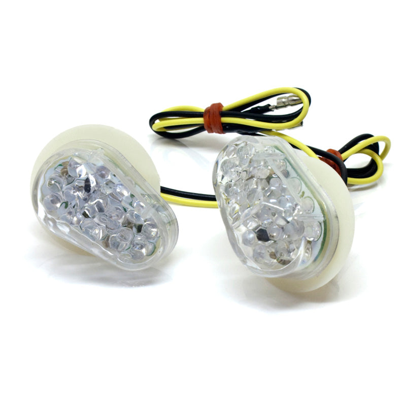 TOXIC FLASHERS 'FLUSH MOUNT' KAWASAKI CLEAR LENS LED 1030002
