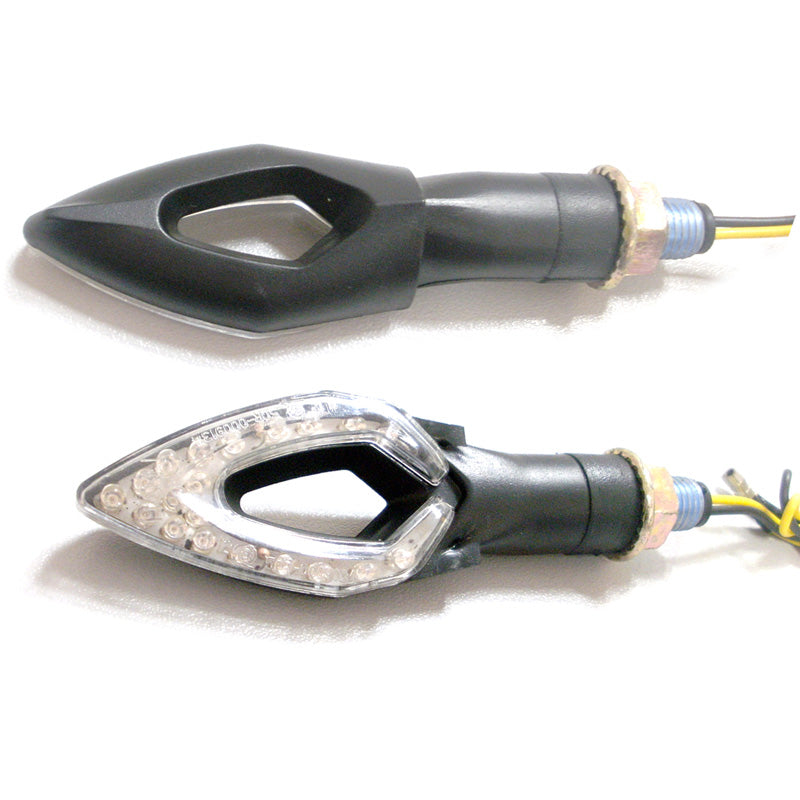 TOXIC FLASHER 'LEGEND' BLK  LED 2PCS TOXIC 1030025