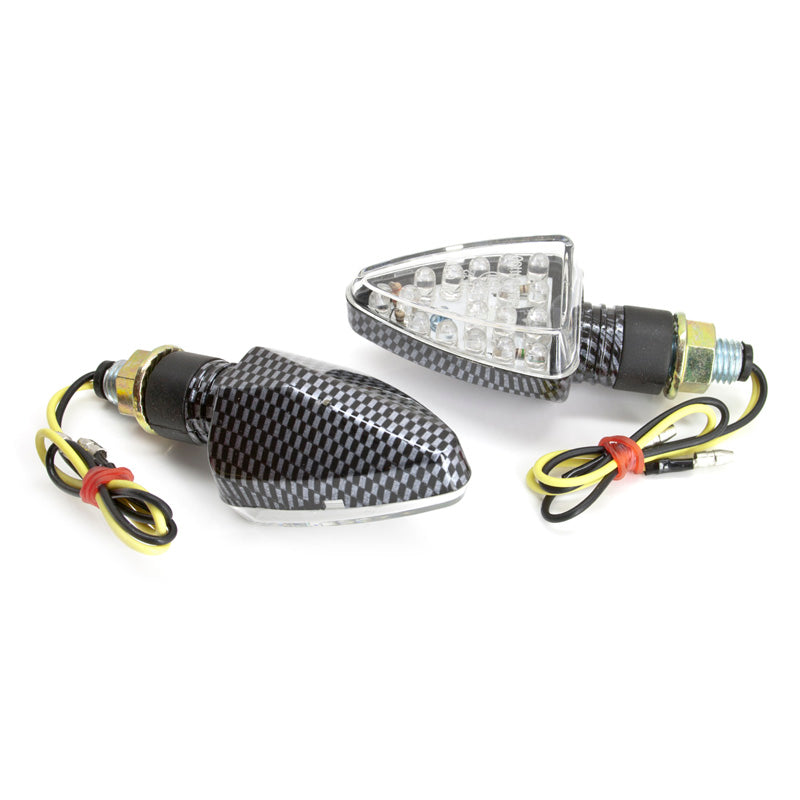 TOXIC FLASHERS 'ARROW' CARBON LOOK / LED 1030031