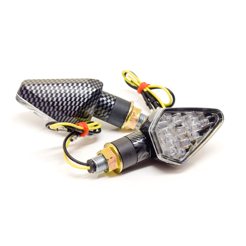 TOXIC FLASHERS '3D ARROW' CARBON LOOK / LED 1030118