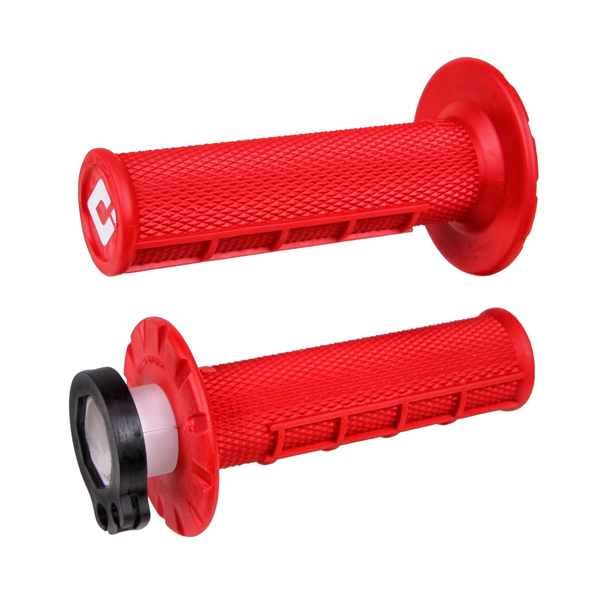 ODI HALF-WAFFLE MX LOCK GRIP RED H36HWR
