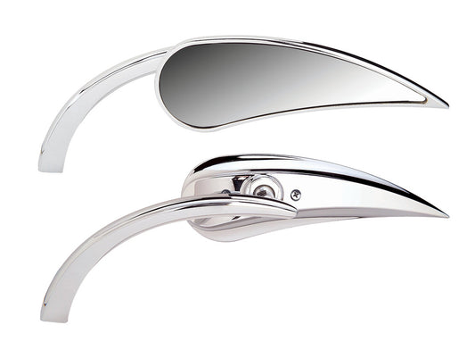 ARLEN NESS RAD II TEARDROP MIRROR LEFT CHROME (EA) 13-410