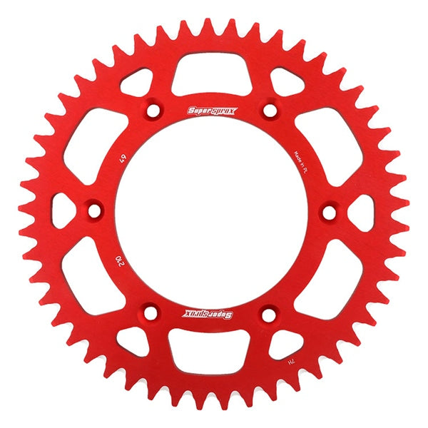 SUPERSPROX SPROCKET ALU 49 RR RD SUPERSPROX RAL-210-49-RED