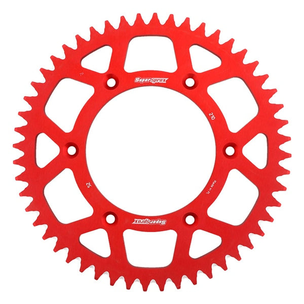 SUPERSPROX SPROCKET ALU 52 RR RD SUPERSPROX RAL-210-52-RED