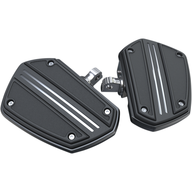 CIRO LLC TWIN RAIL BOARDS W/ ADAPTERS FOR H-D MALE MOUNT CLEVIS BLACK 60221