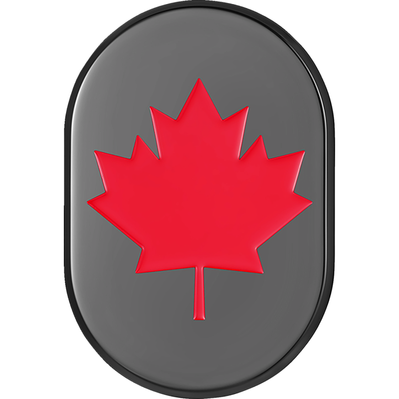 FIGURATI DESIGNS RED MAPLE LEAF ANTENNA COVER RIGHT BLACK FD03-AC-BLK-RT