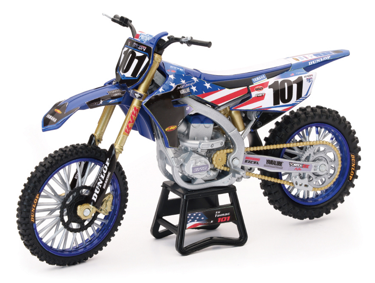 NEW RAY TOYS 1/12 YZ450F MX OF NATIONS (TOMAC) 101 58423