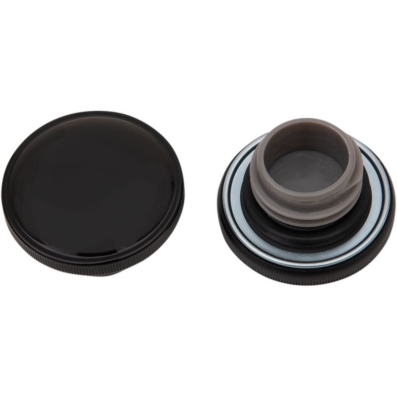DRAG SPECIALTIES L96-19 GL/BLK SCREW GAS CAP WO/VENT 03-0305GB-B