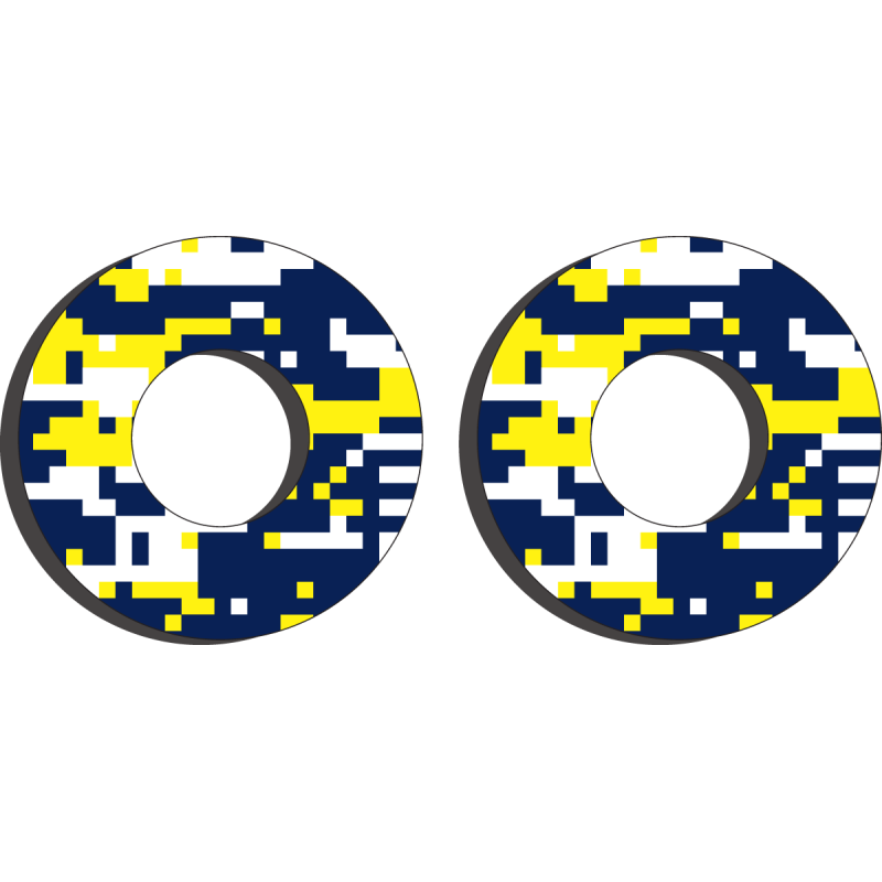 FACTORY EFFEX DONUTS GRIP HUSQ BLU/YEL 22-67600
