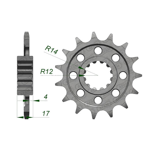 AFAM AFAM 15T H/STEEL CBR600F 91-96 520P 20511-15T. 20511-15